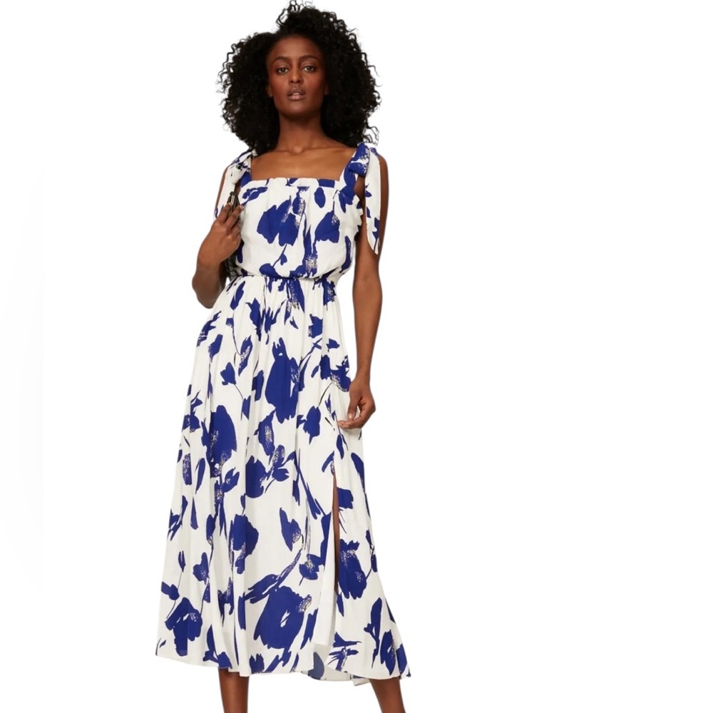 Jason Wu- Floral Blue and White Maxi Dress Size 2